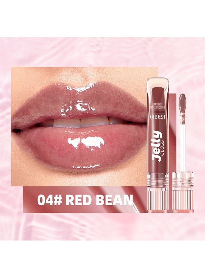 QiBest Colored lip oil 3g Hydrating and moisturizing light and shiny nourishing liquid lip balm lip gloss moisturizing lip cream 04# - Image 2